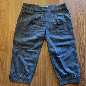 Anthropologie Cidra Cropped Pants w Buttoned Cuffs